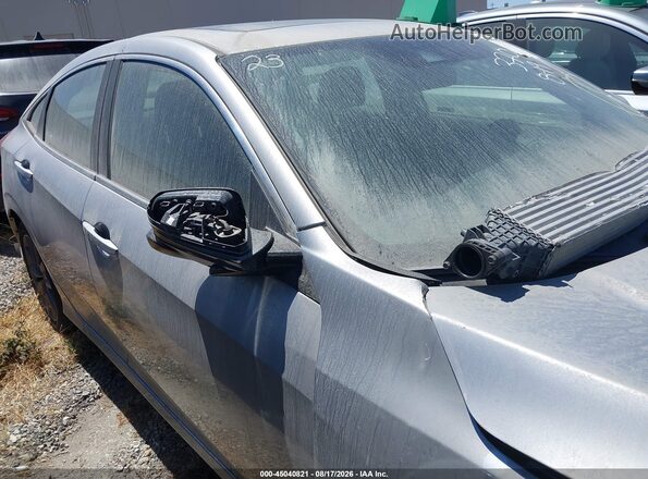 JHMFC1F38KX002466 2019 HONDA CIVIC Gray Vista interior trasera