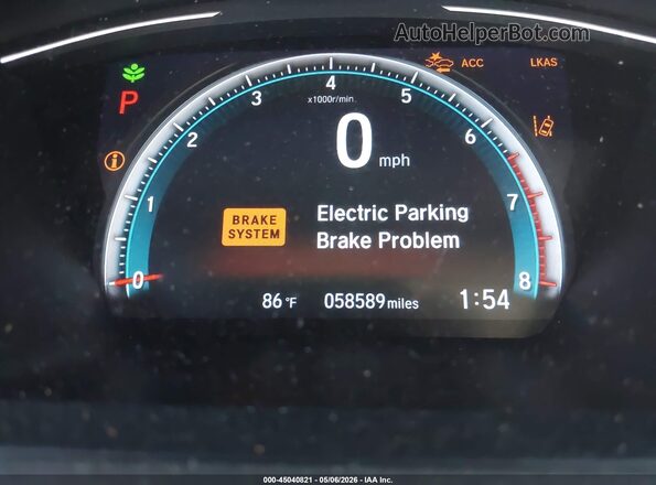 JHMFC1F38KX002466 2019 HONDA CIVIC Gray 