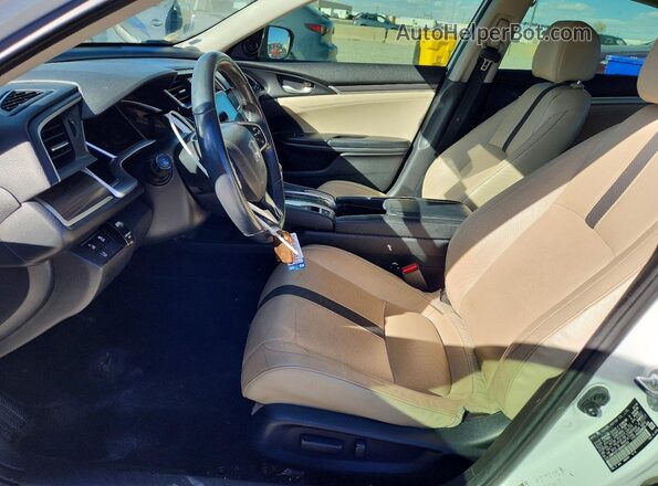 JHMFC1F72KX002112 2019 HONDA CIVIC Белый Вид салона спереди