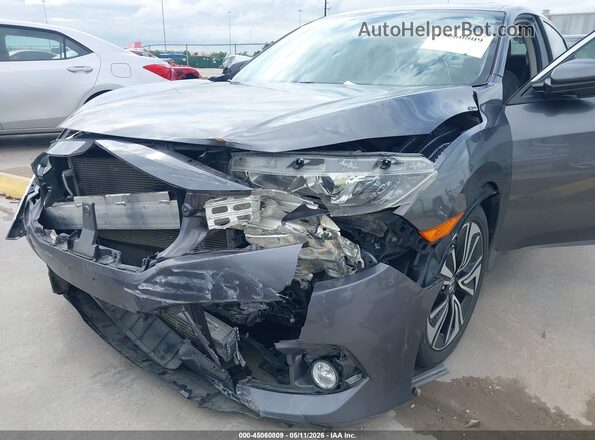 JHMFC1F74JX004880 2018 HONDA CIVIC Gray Widok z przodu