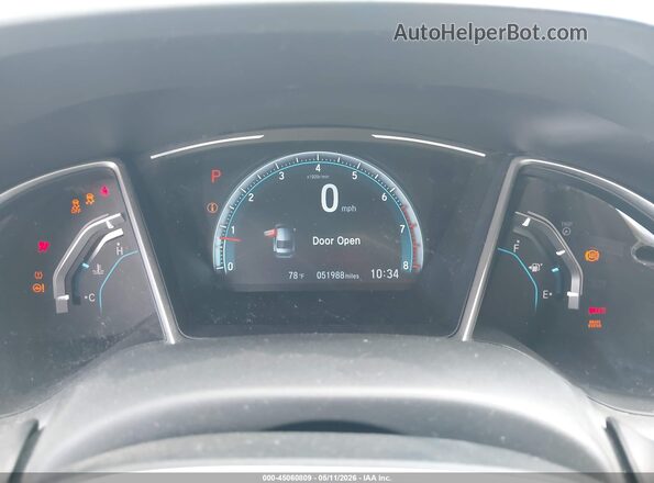 JHMFC1F74JX004880 2018 HONDA CIVIC Gray Widok tylnych siedzeń