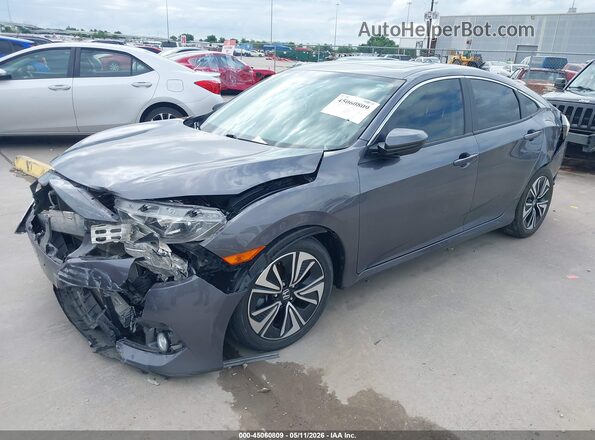 JHMFC1F74JX004880 2018 HONDA CIVIC Gray Przód lewy