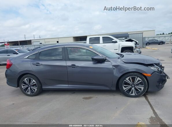 JHMFC1F74JX004880 2018 HONDA CIVIC Gray Widok wnętrza z tyłu
