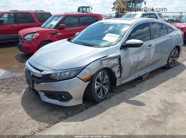 JHMFC1F78JX043178 2018 HONDA CIVIC Silver წინა მარცხენა ხედი სამი მეოთხედიდან