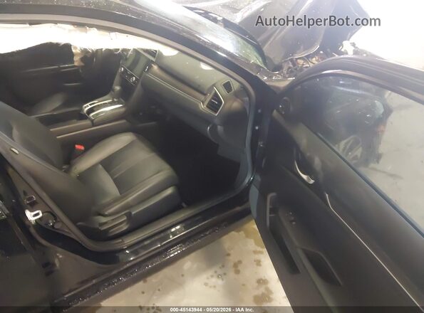 JHMFC1F7XJX034496 2018 HONDA CIVIC Black წინა სალონის ხედი