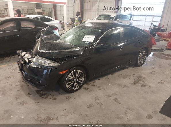 JHMFC1F7XJX034496 2018 HONDA CIVIC Black წინა მარცხენა ხედი სამი მეოთხედიდან