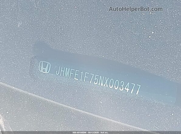 JHMFE1F75NX003477 2022 HONDA CIVIC White 