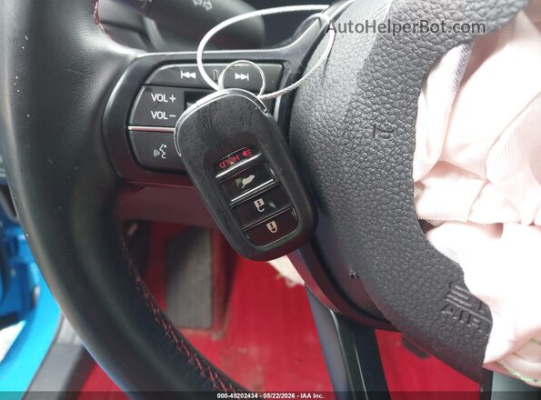 JHMFL5G45PX001345 2023 HONDA CIVIC Blue Dashboard view