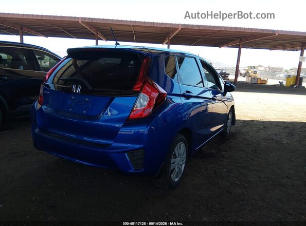 JHMGK5H53GS009486 2016 HONDA FIT Blue Rear right