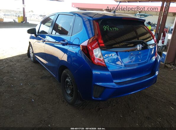 JHMGK5H53GS009486 2016 HONDA FIT Blue Rear left