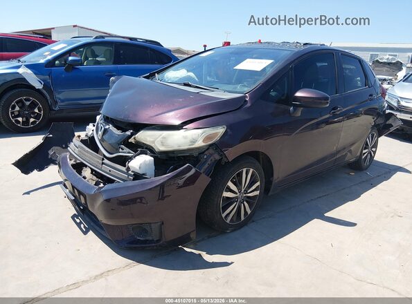 JHMGK5H7XGX032204 2016 HONDA FIT Purple წინა მარცხენა ხედი სამი მეოთხედიდან