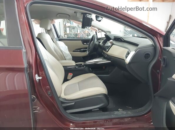 JHMZC5F10JC021439 2018 HONDA CLARITY Red Вид салону спереду