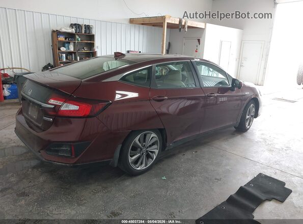 JHMZC5F10JC021439 2018 HONDA CLARITY Red Задня права чверть