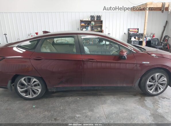 JHMZC5F10JC021439 2018 HONDA CLARITY Red Вид задньої частини салону