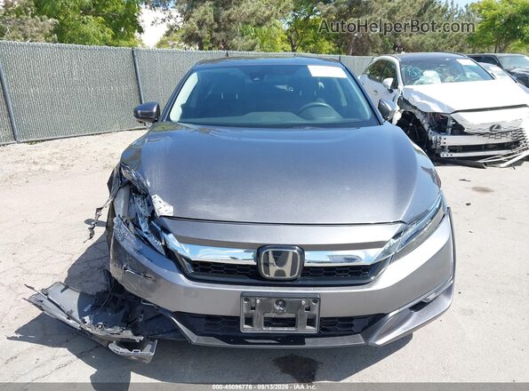 JHMZC5F14JC014476 2018 HONDA CLARITY Gray უკანა სალონის ხედი