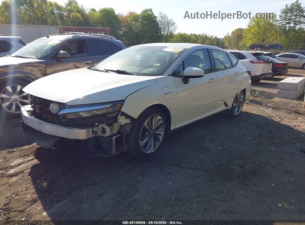 JHMZC5F31JC019300 2018 HONDA CLARITY White Առջևի ձախ երեք քառորդ տեսարան