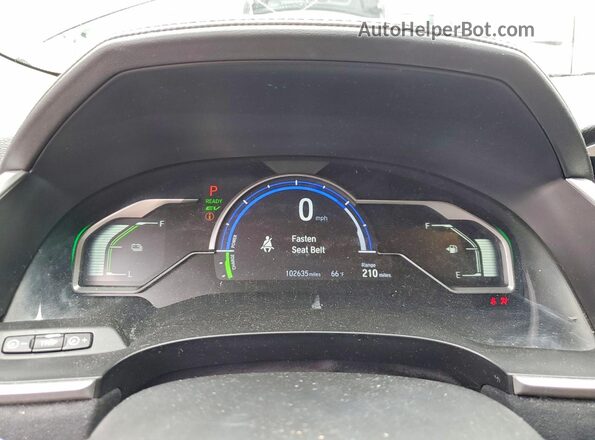 JHMZC5F34KC003755 2019 HONDA CLARITY Black Widok zestawu wskaźników
