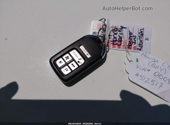 JHMZC5F36JC000483 2018 HONDA CLARITY PLUG-IN HYBRID Серый 