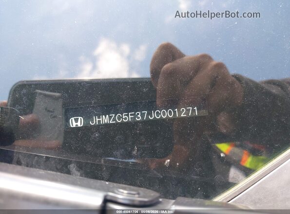 JHMZC5F37JC001271 2018 HONDA CLARITY Black Widok komory silnika