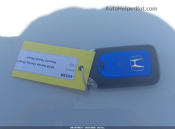 JHMZC5F39KC002276 2019 HONDA CLARITY PLUG-IN HYBRID Зеленый 