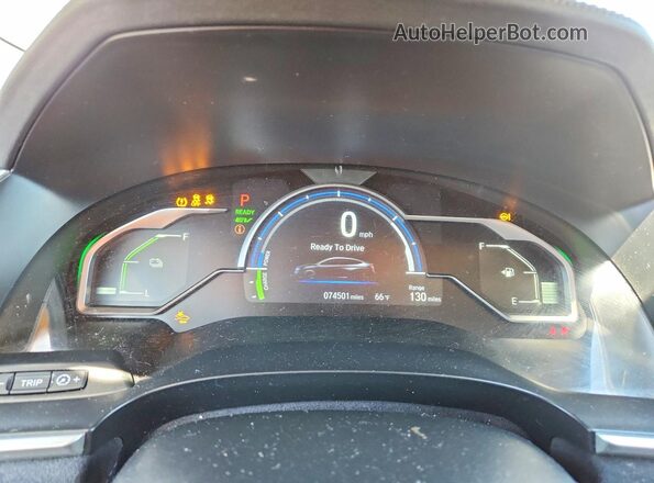 JHMZC5F3XKC004991 2019 HONDA CLARITY Gray Vista del cuadro de instrumentos