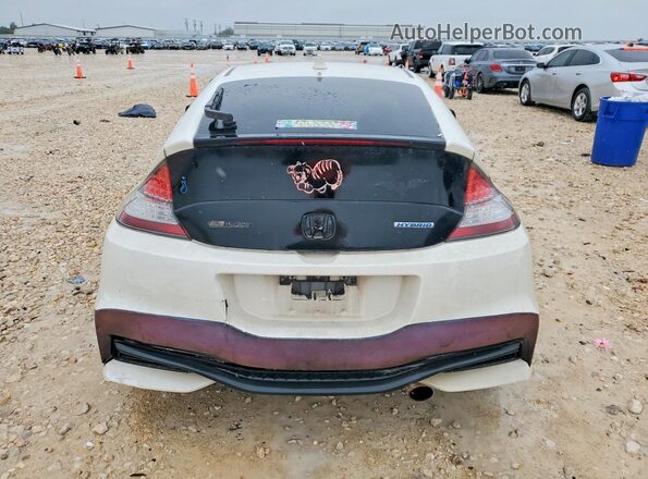 JHMZF1D65GS000034 2016 HONDA CR-Z White Rear view