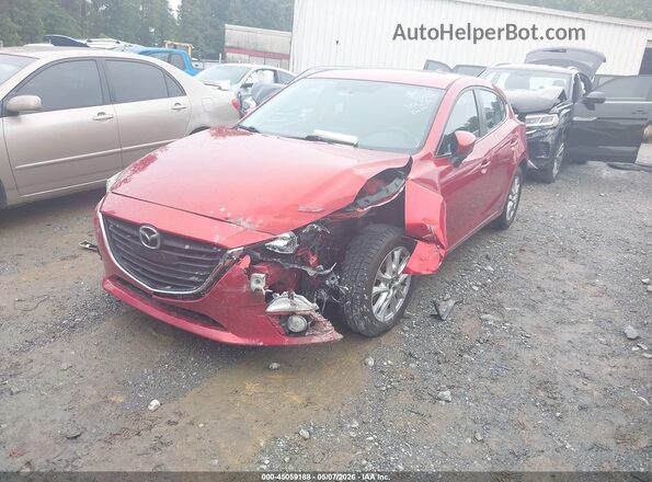 JM1BM1M79G1322232 2016 MAZDA 3 Red Передня ліва чверть