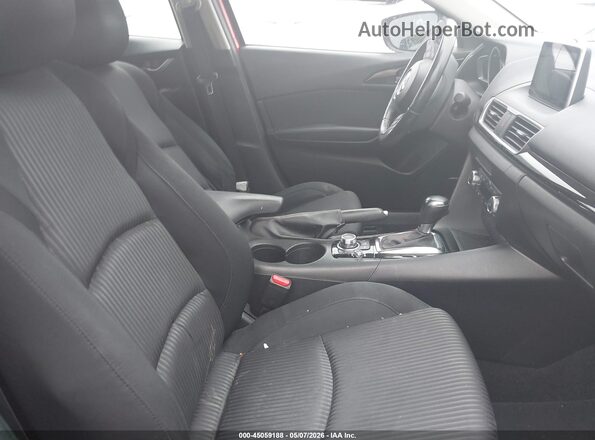 JM1BM1M79G1322232 2016 MAZDA 3 Red Вид салону спереду
