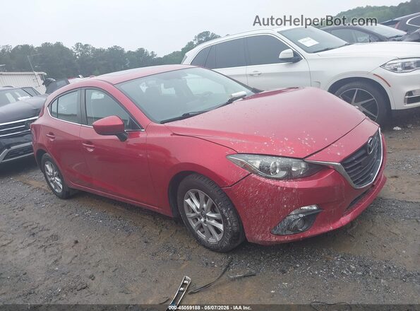 JM1BM1M79G1322232 2016 MAZDA 3 Red Вид задньої частини салону