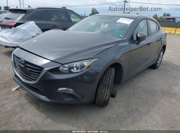 JM1BM1T7XG1282406 2016 MAZDA 3 Gray Vista tres cuartos delantera izquierda