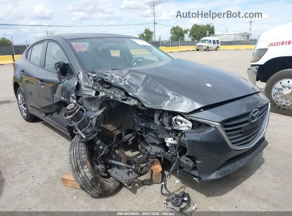 JM1BM1T7XG1282406 2016 MAZDA 3 Gray Vista frontal