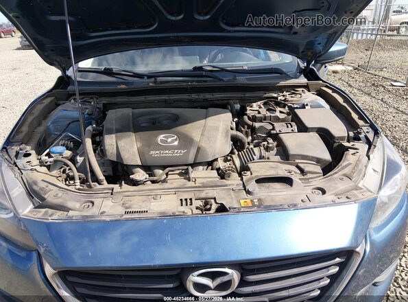 JM1BN1L77H1128640 2017 MAZDA 3 Blue Вид ззаду