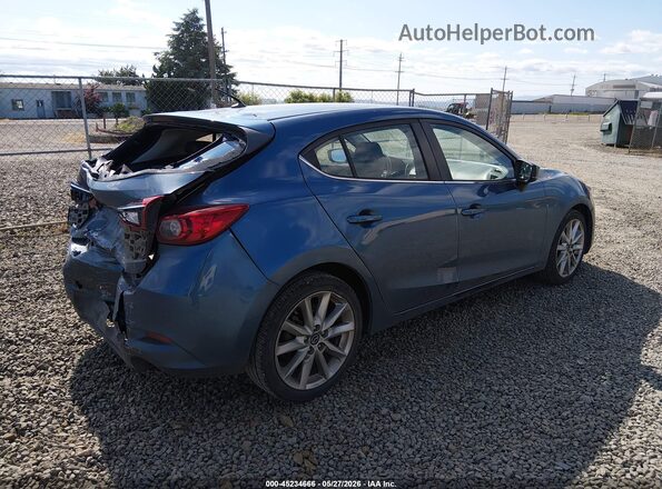 JM1BN1L77H1128640 2017 MAZDA 3 Blue Задня права чверть