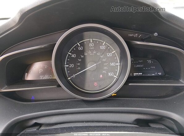 JM1BN1L77H1128640 2017 MAZDA 3 Blue Вид задніх сидінь