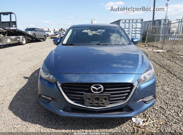 JM1BN1L77H1128640 2017 MAZDA 3 Blue Вид задньої частини салону