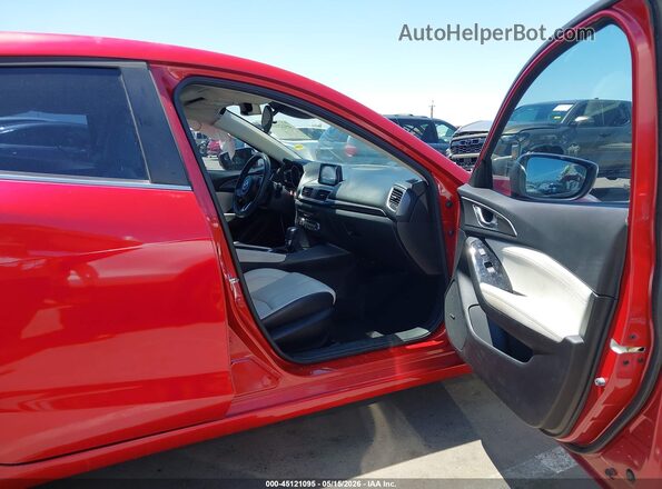 JM1BN1M32H1122711 2017 MAZDA 3 Red Вид салону спереду