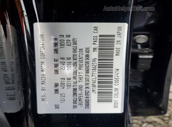 JM1BPACL7T1862596 2026 MAZDA 3 Black Vista del compartimento del motor