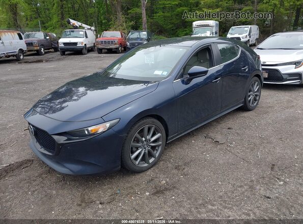 JM1BPAJM5K1121177 2019 MAZDA 3 Navy წინა მარცხენა ხედი სამი მეოთხედიდან