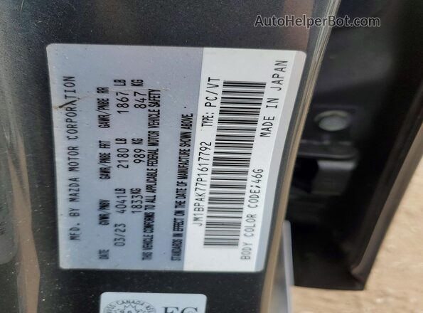 JM1BPAK77P1617792 2023 MAZDA 3 Gray 