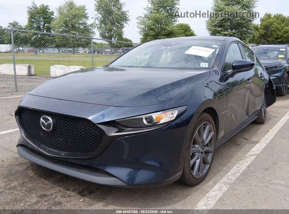 JM1BPAKL2N1514936 2022 MAZDA 3 Dark Blue Передня ліва чверть