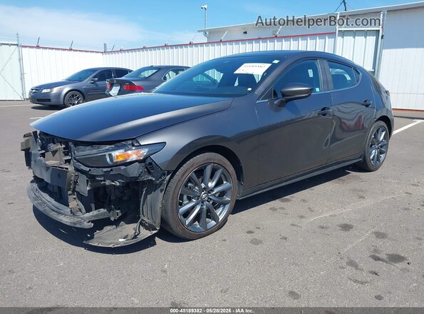 JM1BPAMM7K1143337 2019 MAZDA 3 Gray Передня ліва чверть
