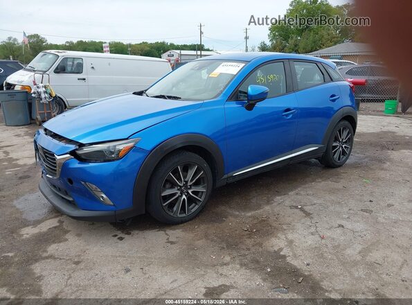 JM1DKBD73G0107133 2016 MAZDA CX-3 Blue Front left