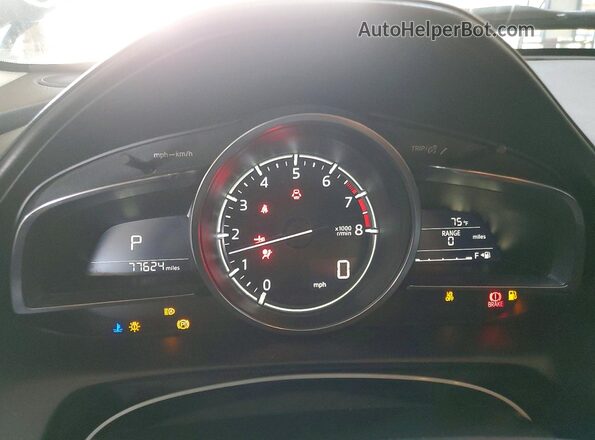JM1DKDB72L1474818 2020 MAZDA CX-3 Gray ხელსაწყოთა პანელის ხედი