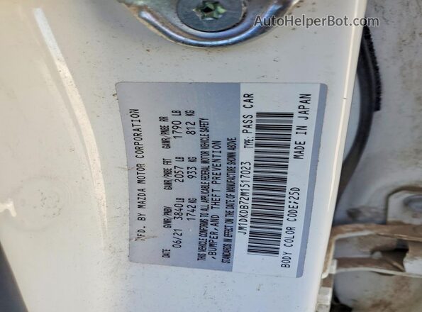 JM1DKDB72M1517023 2021 MAZDA CX-3 White 