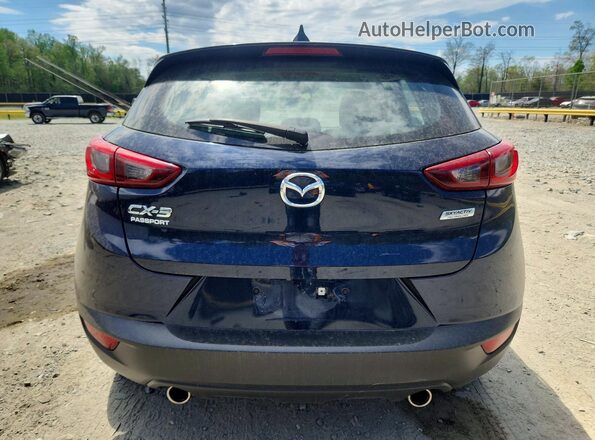 JM1DKDB73K0442769 2019 MAZDA CX-3 Blue Widok z tyłu