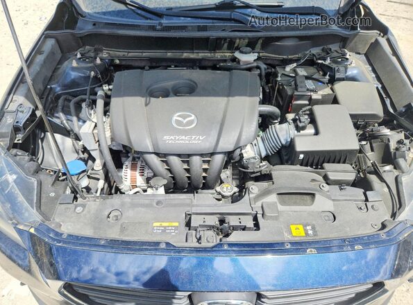 JM1DKDB73K0442769 2019 MAZDA CX-3 Blue Widok wnętrza z tyłu