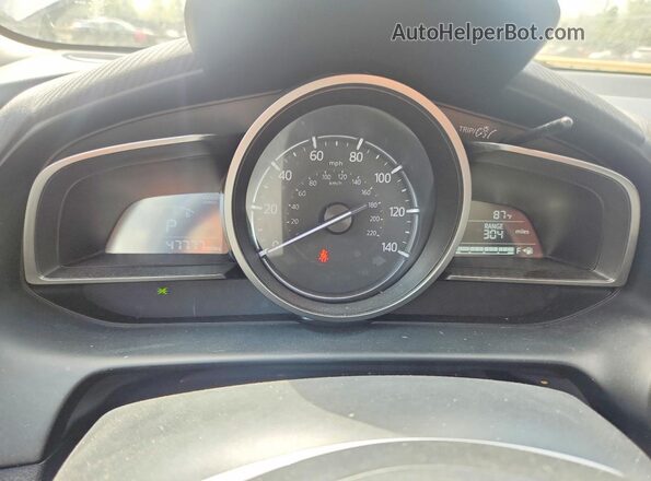 JM1DKDB73K0442769 2019 MAZDA CX-3 Blue Widok zestawu wskaźników