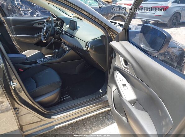 JM1DKDB73K1400287 2019 MAZDA CX-3 Gray Widok wnętrza z przodu