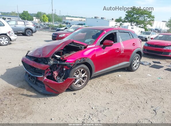 JM1DKDB73K1460067 2019 MAZDA CX-3 Red წინა მარცხენა ხედი სამი მეოთხედიდან