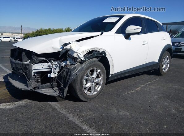 JM1DKDB74M1516438 2021 MAZDA CX-3 Белый Передняя левая четверть